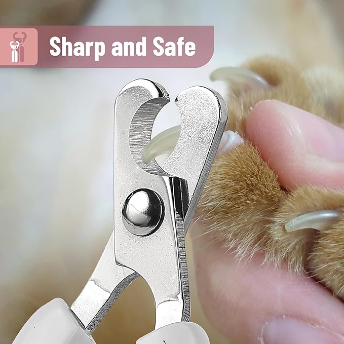 Mr. Pen- Cat Nail Clipper, Wine & White Cat Nail Trimmer, Cat Nail Clippers, Cat Claw Clippers, Cat Clippers for Nails, Pet Nail Clippers, Kitten Nail Clipper, Small Dog Nail Clipper Cat Claw Trimmer - PAWPICO