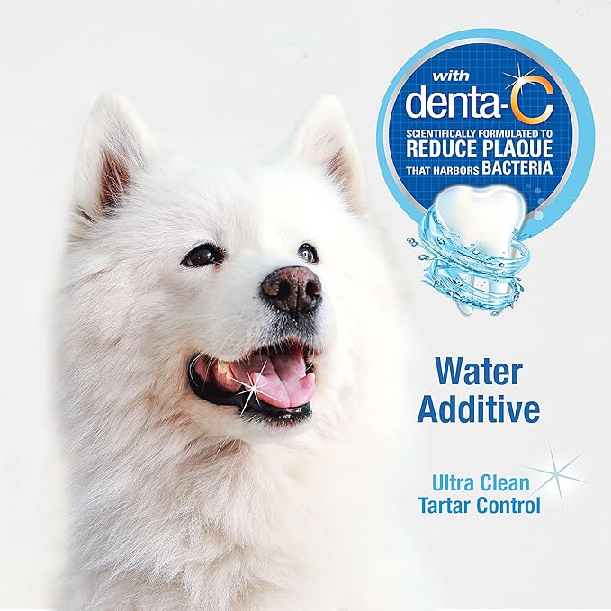 Nylabone Advanced Oral Care Dog Water Additive for Dental Care - Liquid Tartar Remover - Dog Breath Freshener & Teeth-Cleaning Liquid (16 oz.) Nylabone