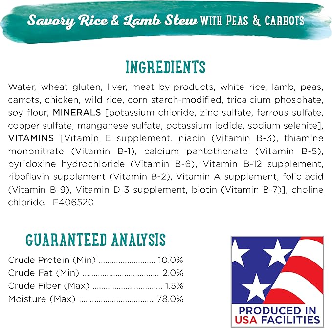 Beneful Purina Prepared Meals Lamb & Rice Stew - (8) 10 oz. Tubs (Pack of 2) - PAWPICO