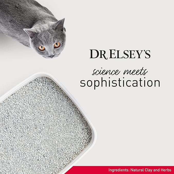 Dr. Elsey's Premium Clumping Cat Litter - Cat Attract - 99% Dust-Free, Low Tracking, Hard Clumping, Superior Odor Control, Natural Herbal Attractant, Unscented & Natural Ingredients, 40 lb - PAWPICO