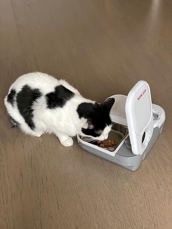 Cat Mate Stainless Steel Bowl Inserts x 2 for Cat Mate C100 and C200 Automatic Feeders (Feeder Not Included) - PAWPICO