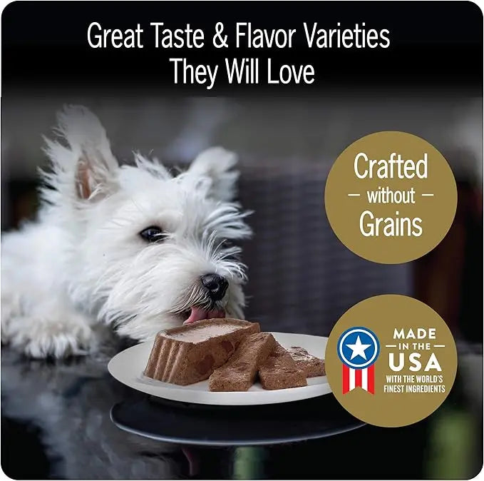 CESAR BACKYARD COOKOUT Adult Wet Dog Food Classic Loaf in Sauce Variety Pack, Grilled Chicken and Porterhouse Steak Flavors, (12) 3.5 oz. Easy Peel Trays - PAWPICO