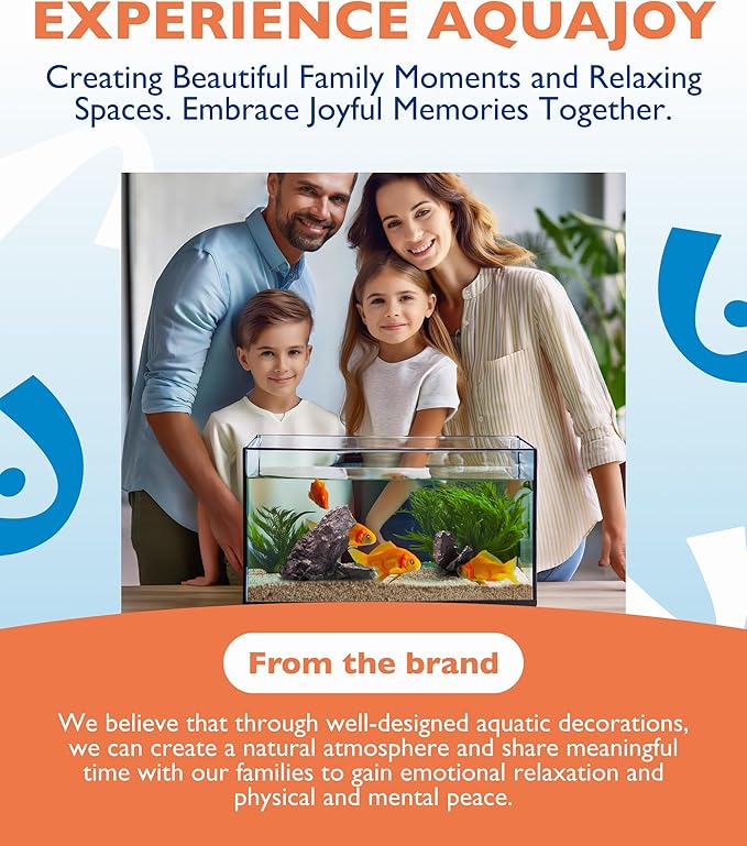 Large Resin Aquarium Rock Decor (Set of 2, No Sharp Edges) – Natural & Safe Tall Fish Tank Decorations for Goldfish,bettafish, Shrimps & More – Perfect for Aquascaping (5–20 Gallons) PAWPICO