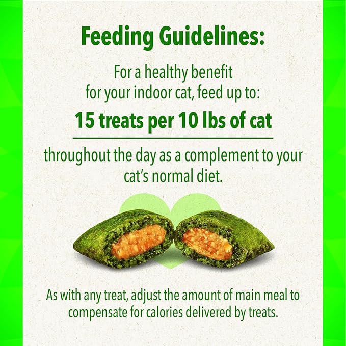 FELINE GREENIES SMARTBITES Skin & Fur Crunchy and Soft Natural Cat Treats, Chicken Flavor, 2.1 oz. Pack GREENIES
