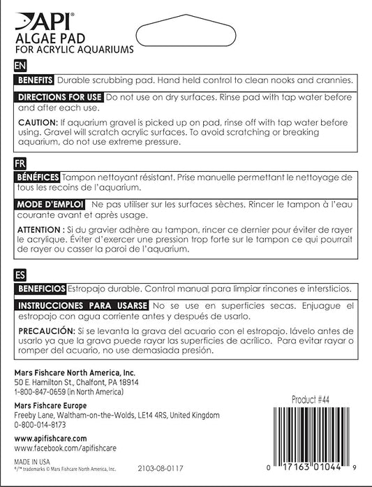 API Aquarium Pharmaceuticals 44 Hand Held Pad for Acrylic Aquariums API