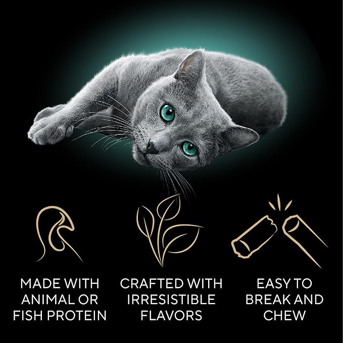 Sheba Meaty Tender Sticks Soft Cat Treats with Chicken, Tuna Flavor, and Salmon Flavor, 0.14 oz., 40 Count Sheba
