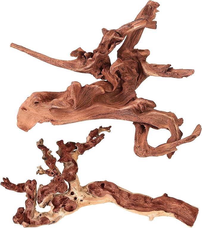 majoywoo Natural Large Coral Driftwood for Aquarium Decor Reptile Decor, Assorted Driftwood Branch 9-14" 2 Pcs, Fish Tank Decoration… Majoywoo