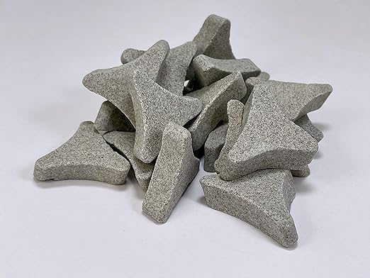 1.2 lbs/544 g | 1” Ceramic Angle-Cut Tri Star Tumbling/Vibratory Media | Includes (Clean, Dry and Store) Bag | for use in Vibrating Tumbler Or Rotating Tumbler InteractiviaFinishingMedia