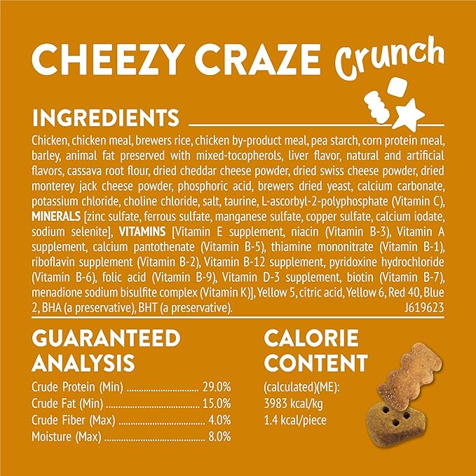Purina Friskies Cat Treats, Party Mix Cheezy Craze Crunch - 20 oz. Pouch PurinaTreats