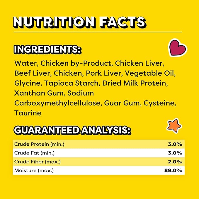 Temptations Creamy Puree with Beef Liver Lickable Cat Treats, 0.42 oz Pouches, 4 Count (Pack of 11) - Total 44 Count Temptations