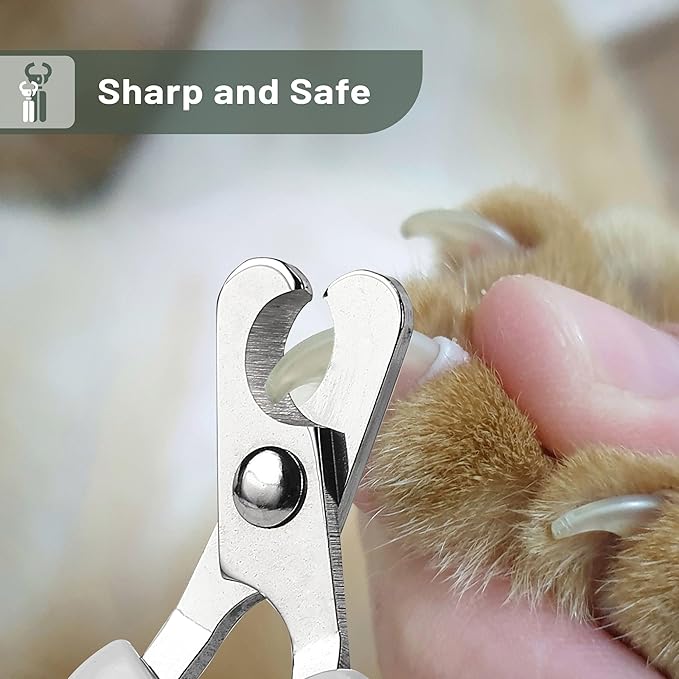 Mr. Pen- Cat Nail Clipper, Light Beige Cat Nail Trimmer, Cat Nail Clippers, Cat Claw Clippers, Cat Clippers for Nails, Pet Nail Clippers, Kitten Nail Clipper, Small Dog Nail Clipper, Cat Claw Trimmer - PAWPICO
