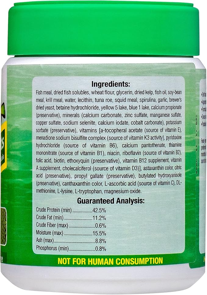 Ocean Nutrition Formula Two Pellets - Fish Food for Herbivorous & Omnivorous Marine Tropical Fish, High Protein(40%) - 7 oz (200 g) Medium Pellets OceanNutrition