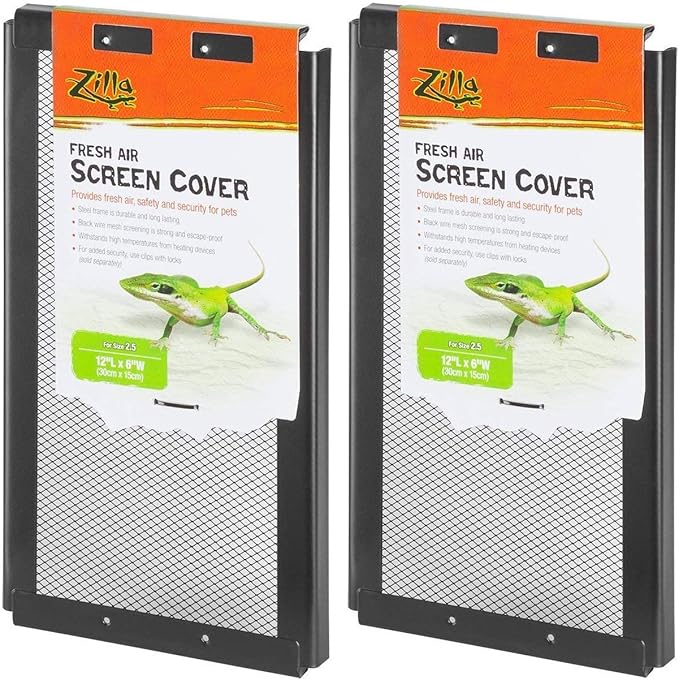 Zilla 2 Pack of Fresh Air Screen Covers, 12-Inch X 6-Inch Each Zilla