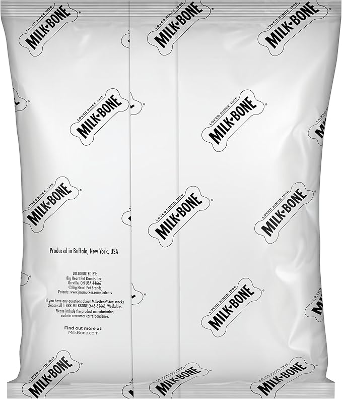 Milk-Bone Mini's Flavor Snacks Dog Treats Bundle: 36 Ounce Canister + 2 Refill Packs - PAWPICO