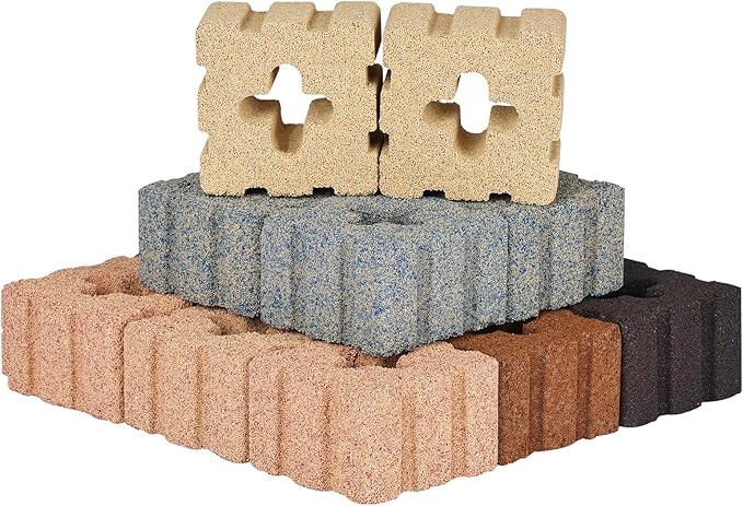 Aquarium Filter Media 40pcs Bio Ceramic Brick for Marine and Freshwater Aquarium Canister Filter Pond Fish Tank (1.8" x 1.8" x 1.1") RealPlus