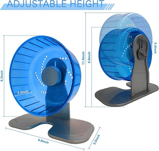 Petest Hamster Exercise Wheel, Silent Spinner Hamster Running Wheels, Diameter 8.3 inch, Blue Petest