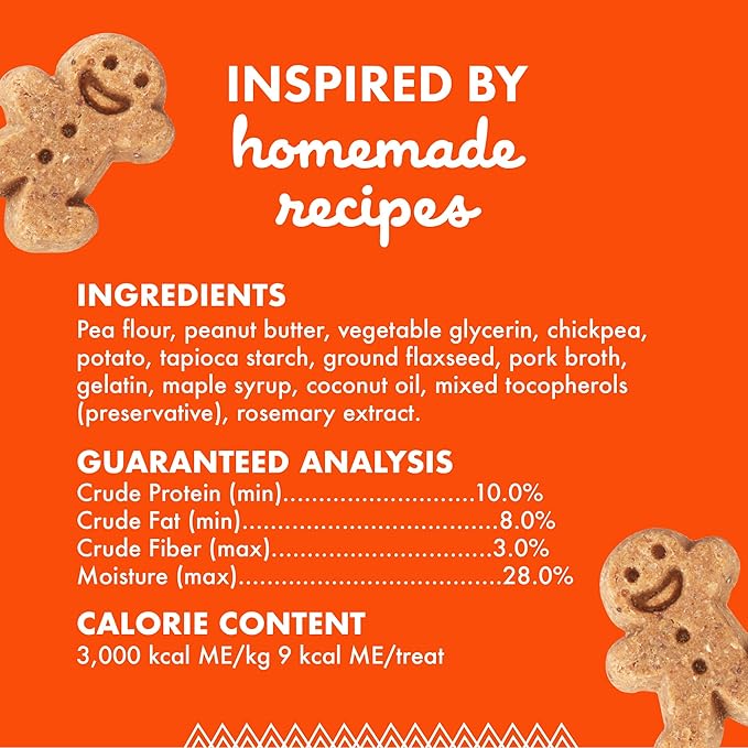 Buddy Biscuit Softies 5 oz Pouch, Grain-Free Soft & Chewy, Natural Peanut Butter Flavor Dog Treats, Oven Baked in the USA - PAWPICO