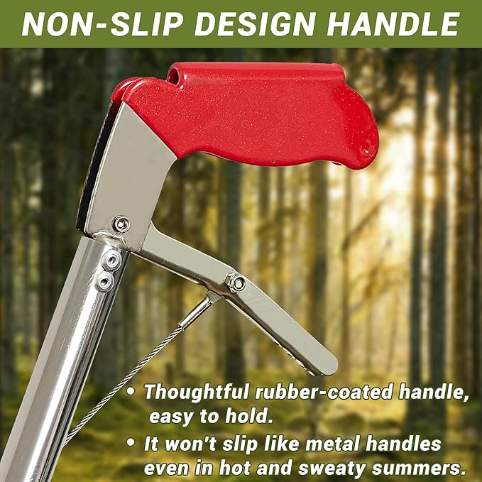 47" Professional Snake Tongs Heavy Duty Reptile Rattle Snake Catcher Wide Jaw Handling Tool Stainless Steel Collapsible Grabber Outdoor Catch Tool with Non-Slip Grip Handle (47inch/120cm) COYXiCE