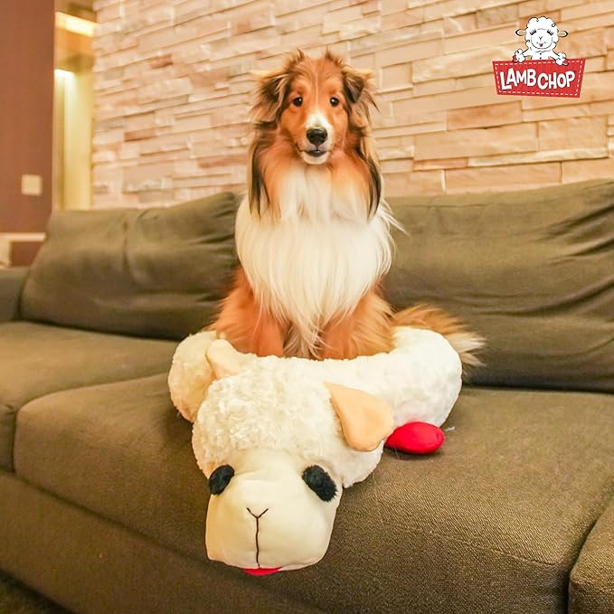 Multipet Lamb Chop Bed for Dogs, White, 27.0" L x 18.5" W x 5.5" Th - PAWPICO