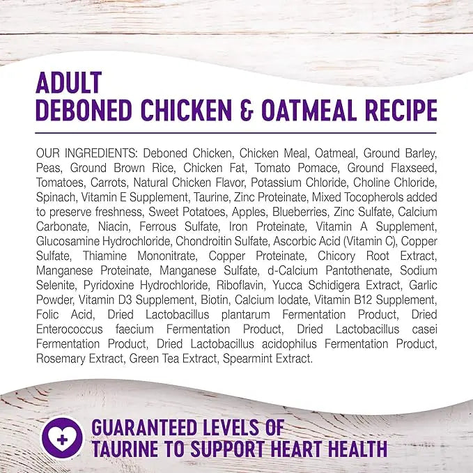 Wellness Complete Health Chicken & Oatmeal Natural Dry Dog Food, 30-Pound Bag (Packaging may vary) - PAWPICO
