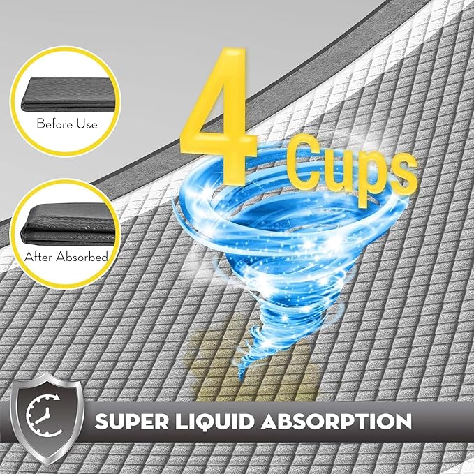 CROCI Puppy Pee Pads 22"x22" Charcoal Pee Pads, Odor-Control Charcoal Puppy Pads & Super Absorbent Dog Pads Holds Up to 4 Cups of Urine, Leak-Proof & Quick-Dry Dog Pee Pads, Disposable (50 Counts) - PAWPICO