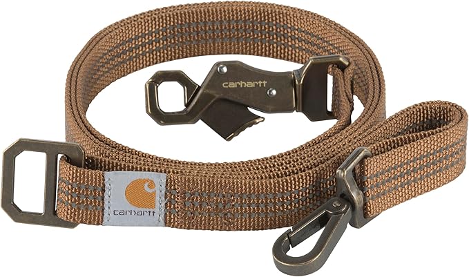 Carhartt Dog Leash Brown/Brushed Brass, Large Carhartt