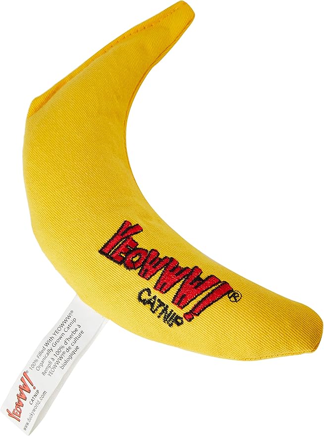 Yeowww! Catnip Toy, Yellow Banana - PAWPICO
