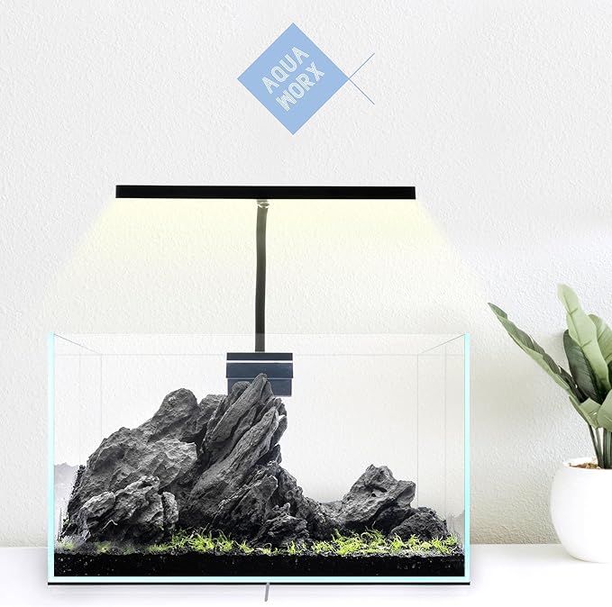 EOS LED Aquarium Light - Adjustable Aquarium Gooseneck Light with 7-Mode RGB Settings - Ideal Planted Aquarium Light - Fish Tank Light - Nano Aquarium Light - Aquarium LED Light - N7 RGB Aqua+Worx