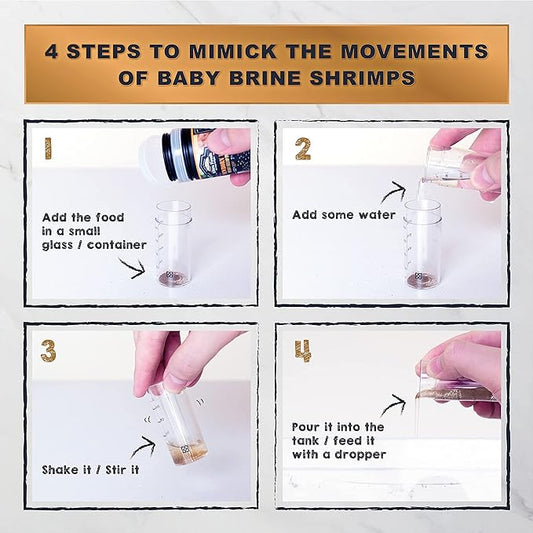 Ultra Fresh Baby Fish Food with 50% Sword Prawn Shrimp, Slow Sinking, Substitute for Brine Shrimp - For Fry Health and Cleaner Water UltraFresh-ShrimpDelight