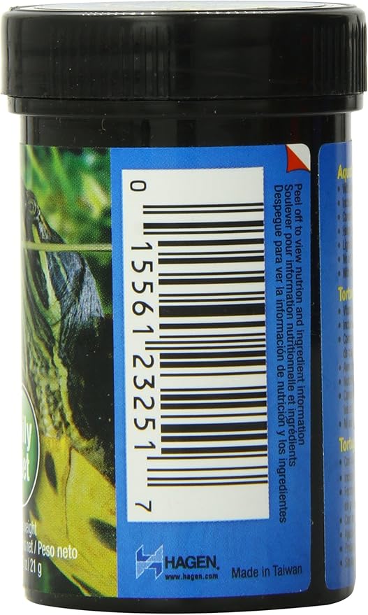 Exo Terra Adult Aquatic Turtle Food, Floating Pellets for Reptiles, 0.7 Oz., PT3251 ExoTerra