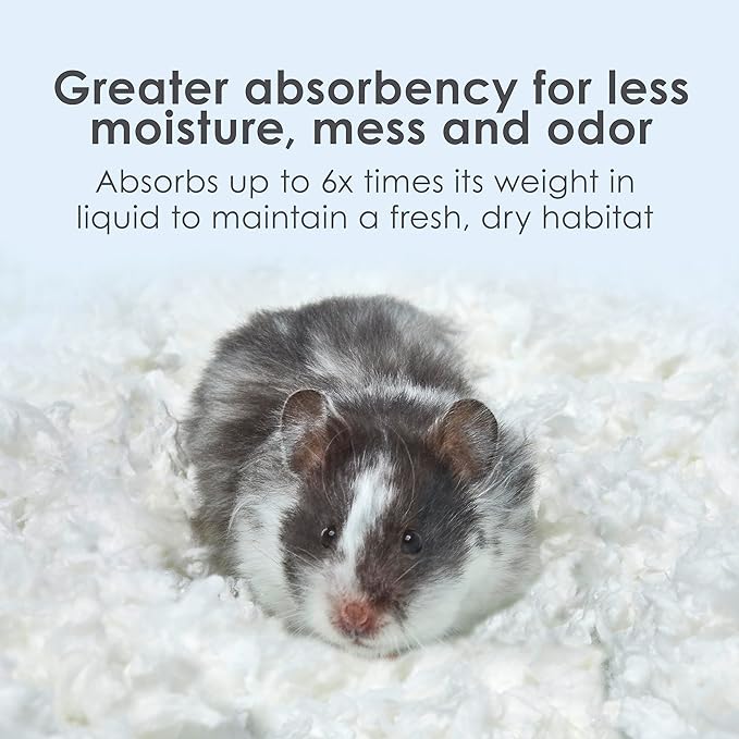 Kaytee Clean & Cozy White Small Animal Pet Bedding For Pet Guinea Pigs, Rabbits, Hamsters, Gerbils, and Chinchillas, 24.6 Liters Kaytee