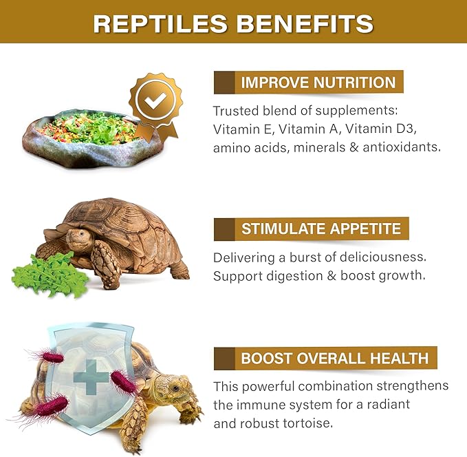 2oz Desert/Grassland Tortoise Food Supplement, Flower Salad Mix Topper. Supercharge Appetite, Health & Immune System. Complete Diet, Rich with Vitamins, Made in The USA. Enjoy! Gargeer