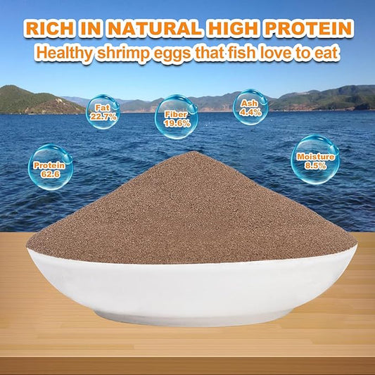 Brine Shrimp Eggs for Aquatic Foods Artemia Cysts of 90% Hatch Rate Fish Food (1.4 OZ) Capuca