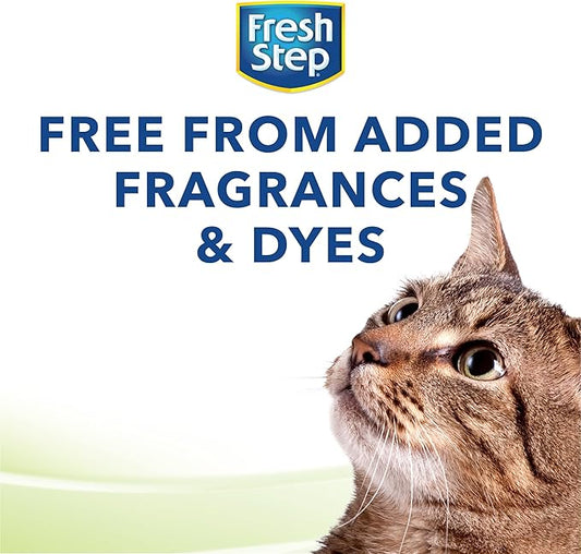 Fresh Step Simply Unscented Light Weight Clumping Litter, Fresh Step Unscented Cat Litter With Activated Charcoal Technology, 15.4 lb. Box - PAWPICO