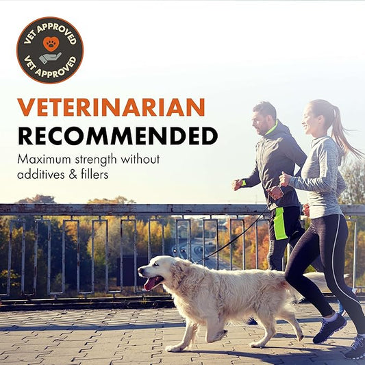 Free Range Joint Health Enhancer Supplement Powder for Dogs by Alpha Dog Nutrition - Premium Dog Arthritis Vitamins to Care for Joints - Contains Glucosamine, Chondroitin, MSM, Vitamin E, & More AlphaDogNutrition