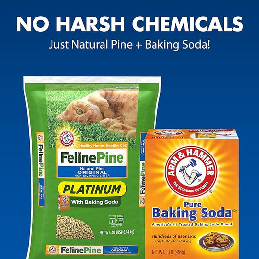Feline Pine Platinum Non-Clumping Cat Litter 18lb. - PAWPICO