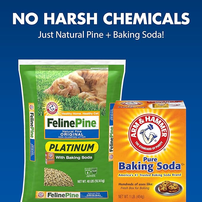 Feline Pine Platinum Non-Clumping Cat Litter 18lb. - PAWPICO