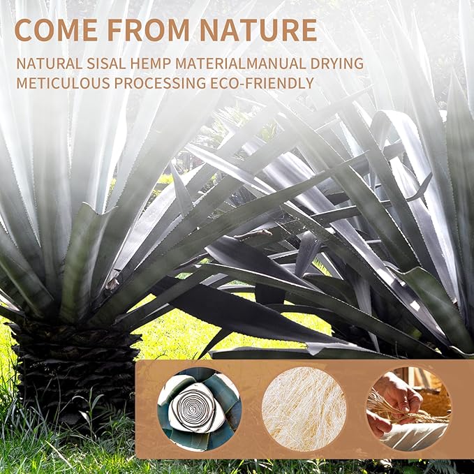 4mm Natural Sisal Rope, 164-Feet, for Cat Scratcher Repair and DIY Cat Tree, Replacement for Cat Scratcher, Make New Cat Toy, Wide Application, Length Choices - PAWPICO