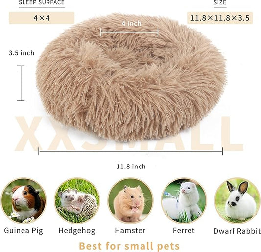 Rabbit Bed for Indoor Bunnies Guinea Pig Bed for Guinea Pig, Bunny, Chinchilla, Ferret, Rabbit and Other Small Pets Brown - PAWPICO