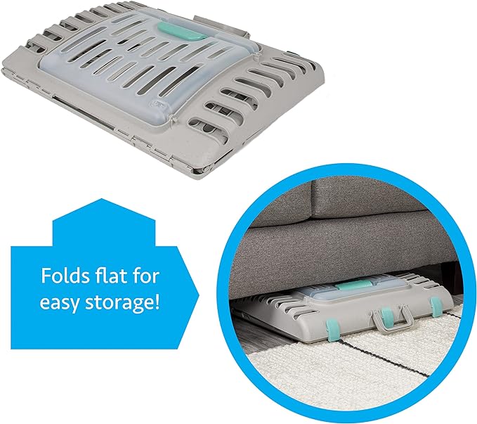 SportPet Designs Foldable Travel Cat Carrier - Front Door Plastic Collapsible Carrier Collection, Waterproof Bed - PAWPICO