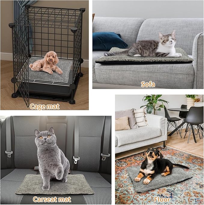 Self-Warming Cat Bed Pad, Self-Heating Cat Bed Mat Thermal Blanket for Indoor Cats & Small Dogs,30x20 inches - PAWPICO
