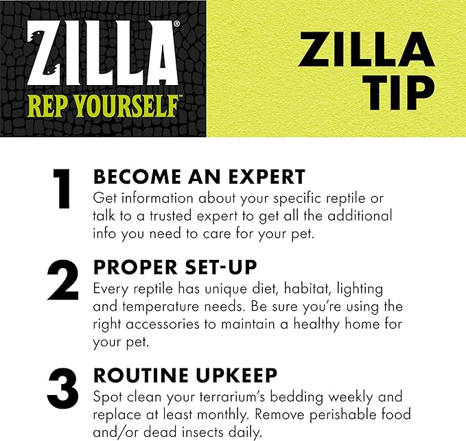 Zilla Snake and Lizard Litter Substrate, Made with Aspen Chips, Ultra Absorbent Bedding, Easy to Clean, 8 Quarts Zilla