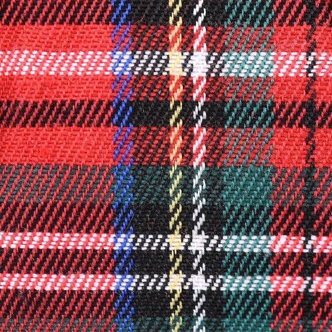 GAMUDA Small Dog Harness Collar and Leash Set, Step in No Chock No Pull Soft Mesh Adjustable Dog Vest Harnesses Plaid Reflective for Dogs Puppy Cats Kitten Rabbit (Red, L) GAMUDACollarsCollection