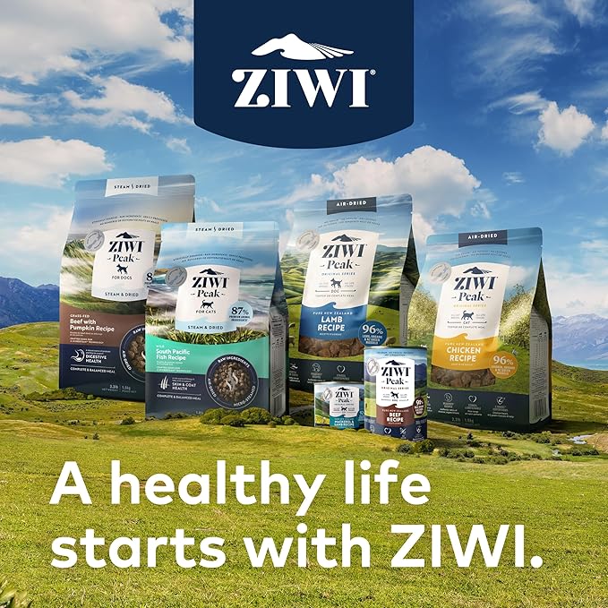 ZIWI Peak Air-Dried Dog Food – Beef - All Natural, High Protein, Grain Free, Limited Ingredient w/ Superfoods (16oz) - PAWPICO