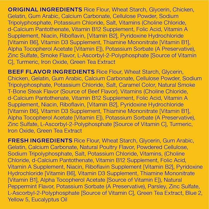 PEDIGREE DENTASTIX Large Dog Dental Care Treats Original, Beef & Fresh Variety Pack, 2.73 lb.Pack (51 Treats) - PAWPICO