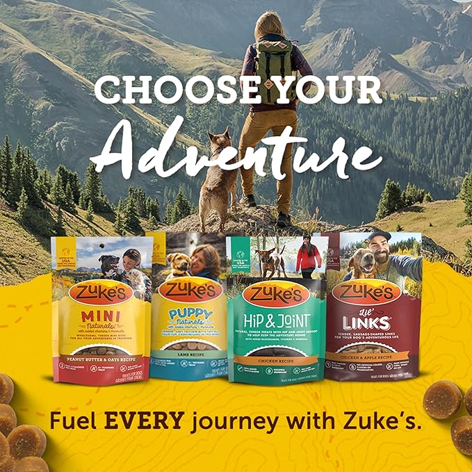 Zuke’s Mini Naturals Dog Training Treats for Dogs of All Sizes, Pet Treats made with Real Beef, 16 oz. Resealable Pouch - 16 oz. Bag - PAWPICO