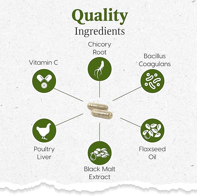 Ark Naturals Gentle Digest Capsules, Vet Recommended Prebiotics and Probiotics to Support Intestinal Balance and Immune System Health in Dogs and Cats, Natural Ingredients, 60 Count ARKNATURALS