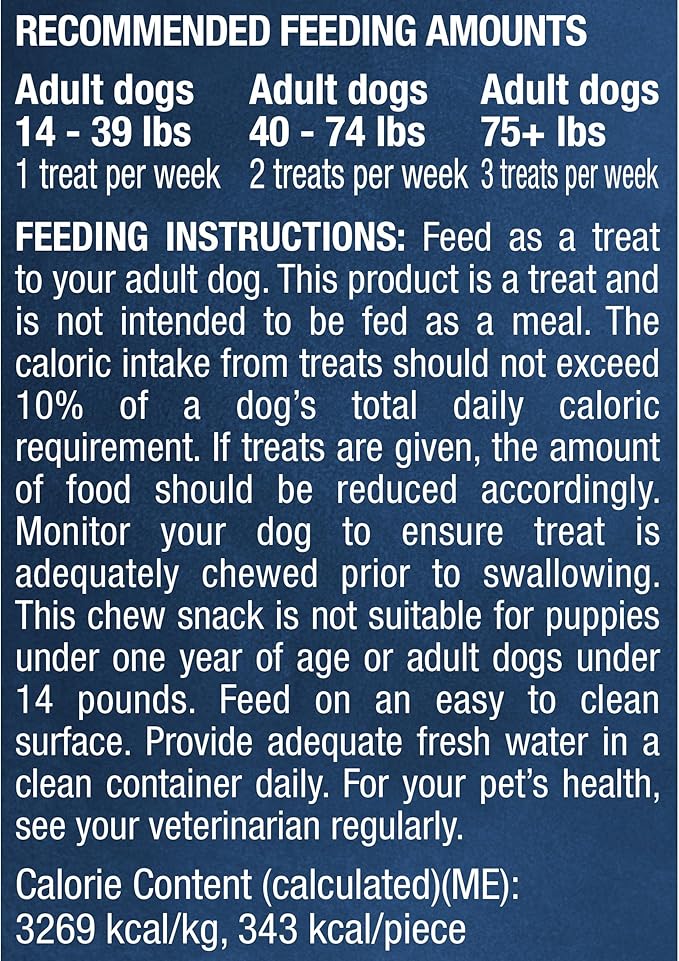 Purina Busy Bone Made in USA Facilities, Long Lasting Small/Medium Breed Adult Dog Chews, Peanut Butter Flavor - 10 ct. Pouch (Pack of 2) - PAWPICO