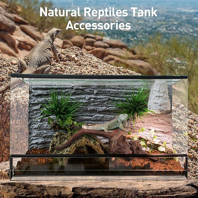WDEFUN Natural Driftwood for Aquarium Decor, 1-Piece 13''-17'' Large Driftwood for Decorations on Fish Tank, Reptiles Bearded Dragon Accessories or Air Plants WDEFUN