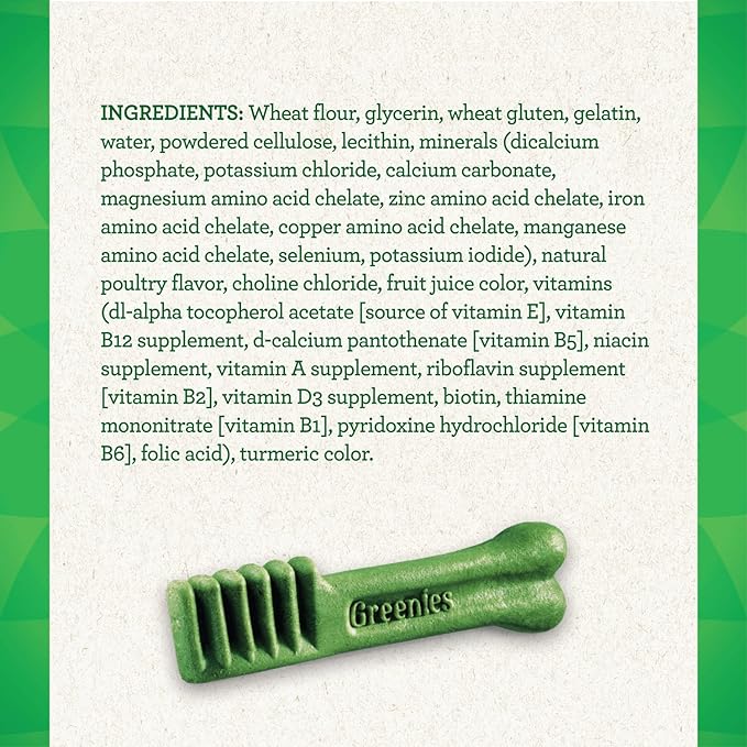 GREENIES Original TEENIE Natural Dog Dental Care Chews Oral Health Dog Treats, 72 oz. Pack (260 Treats) - PAWPICO